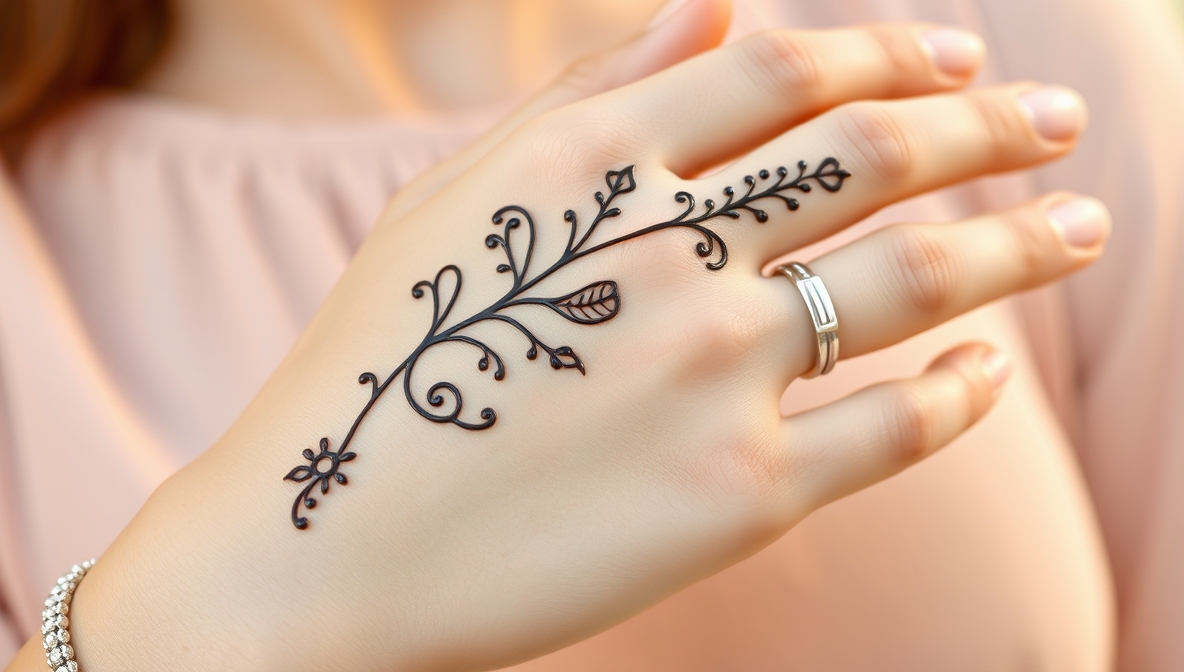 Simple Mehndi 3